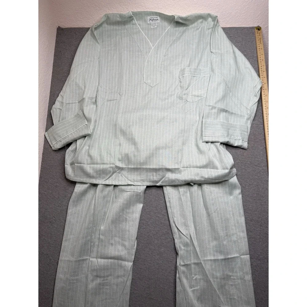 Vintage John Wanamaker Long Sleeve Mens‎ Poly/cotton Pajamas Extra Large